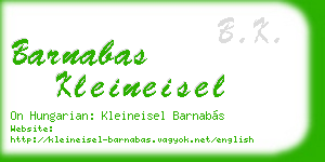 barnabas kleineisel business card